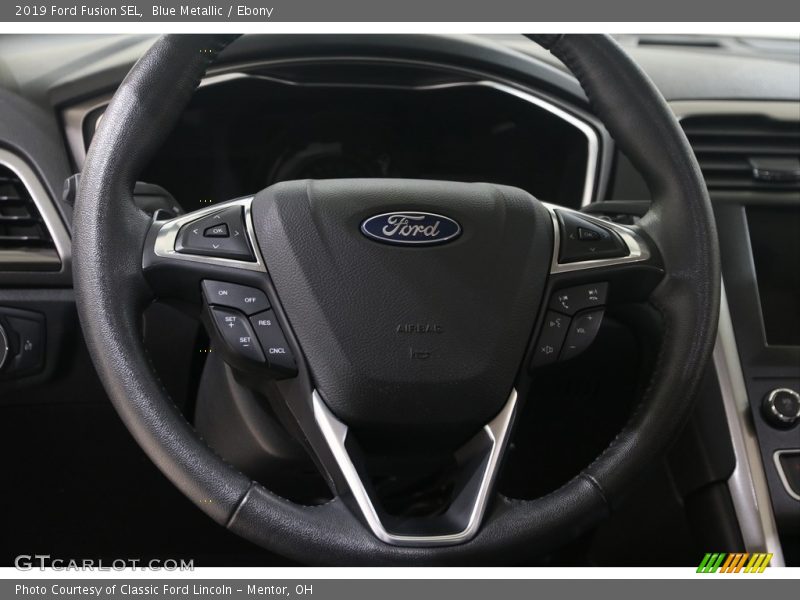 Blue Metallic / Ebony 2019 Ford Fusion SEL