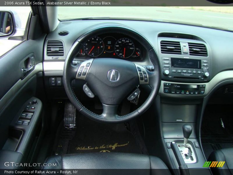 Alabaster Silver Metallic / Ebony Black 2006 Acura TSX Sedan