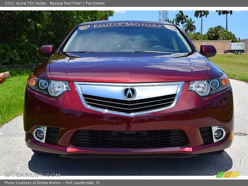Basque Red Pearl / Parchment 2012 Acura TSX Sedan