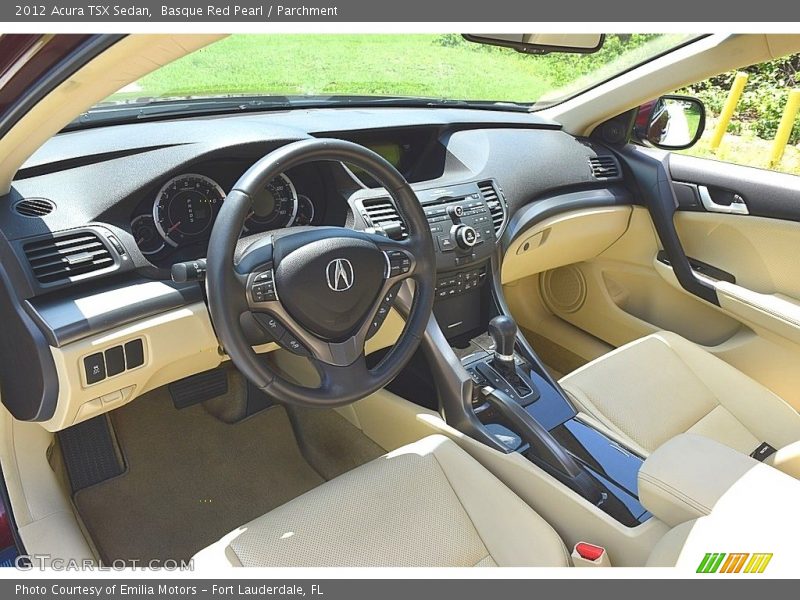 Basque Red Pearl / Parchment 2012 Acura TSX Sedan