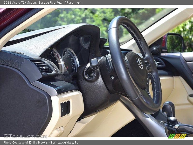 Basque Red Pearl / Parchment 2012 Acura TSX Sedan