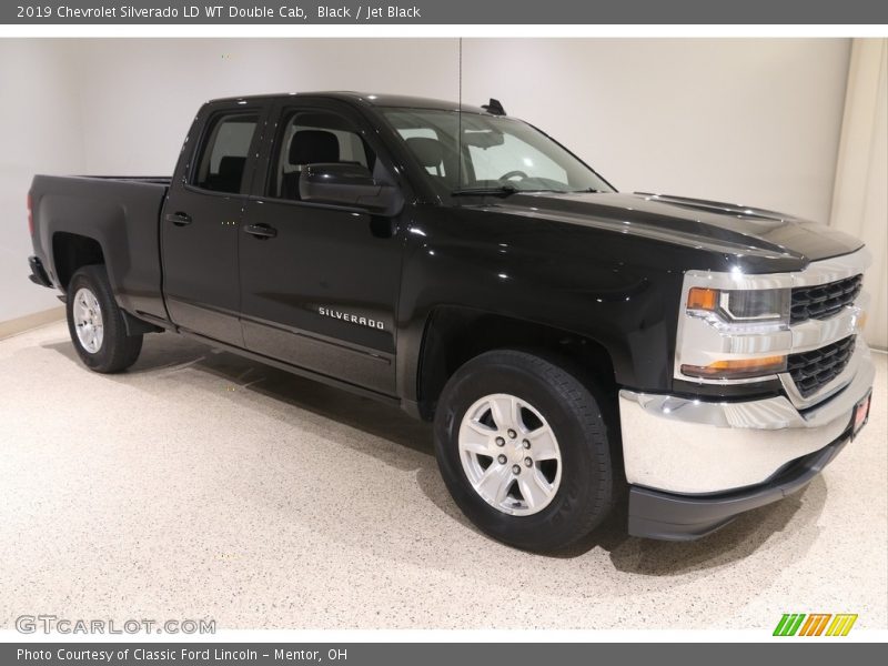 Black / Jet Black 2019 Chevrolet Silverado LD WT Double Cab