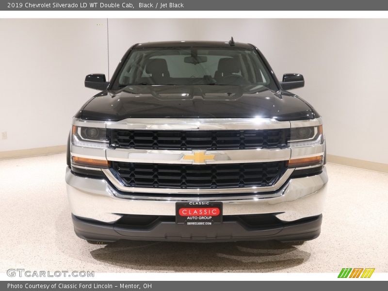 Black / Jet Black 2019 Chevrolet Silverado LD WT Double Cab
