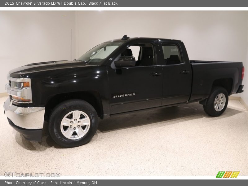 Black / Jet Black 2019 Chevrolet Silverado LD WT Double Cab