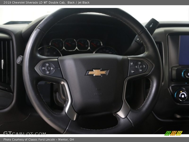 Black / Jet Black 2019 Chevrolet Silverado LD WT Double Cab