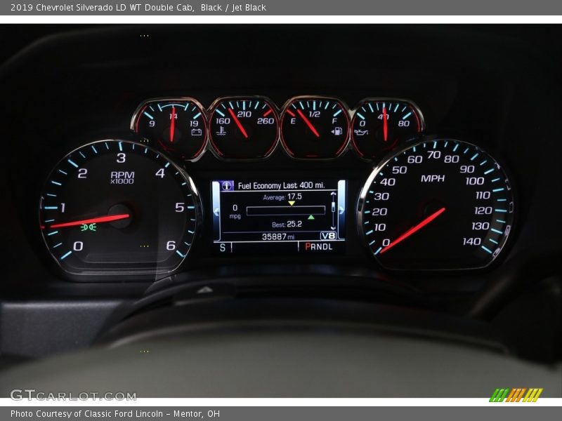 Black / Jet Black 2019 Chevrolet Silverado LD WT Double Cab