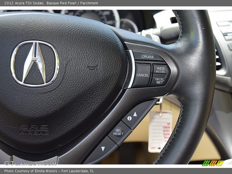 Basque Red Pearl / Parchment 2012 Acura TSX Sedan