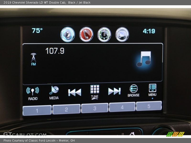 Black / Jet Black 2019 Chevrolet Silverado LD WT Double Cab