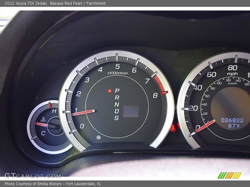 Basque Red Pearl / Parchment 2012 Acura TSX Sedan