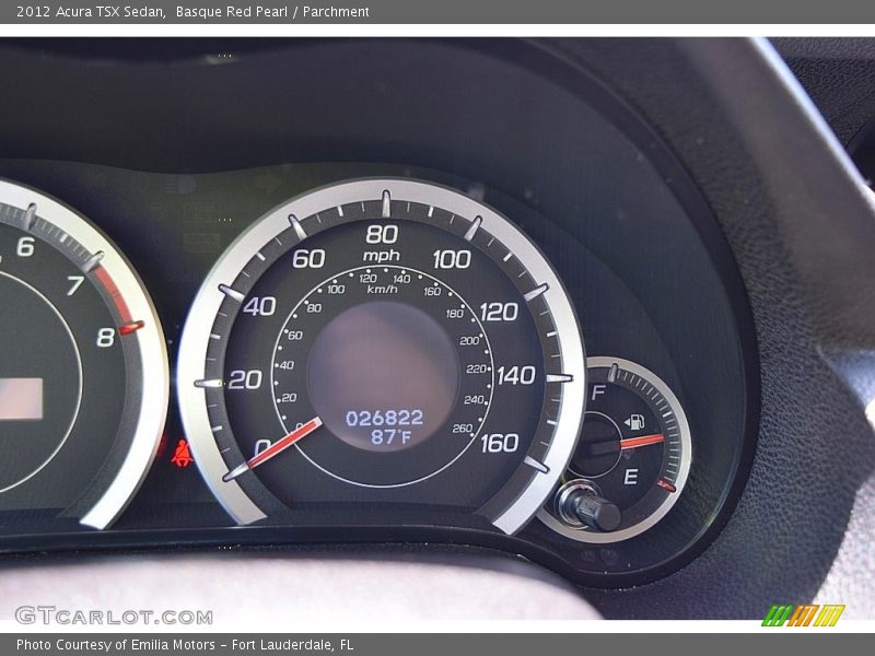 Basque Red Pearl / Parchment 2012 Acura TSX Sedan