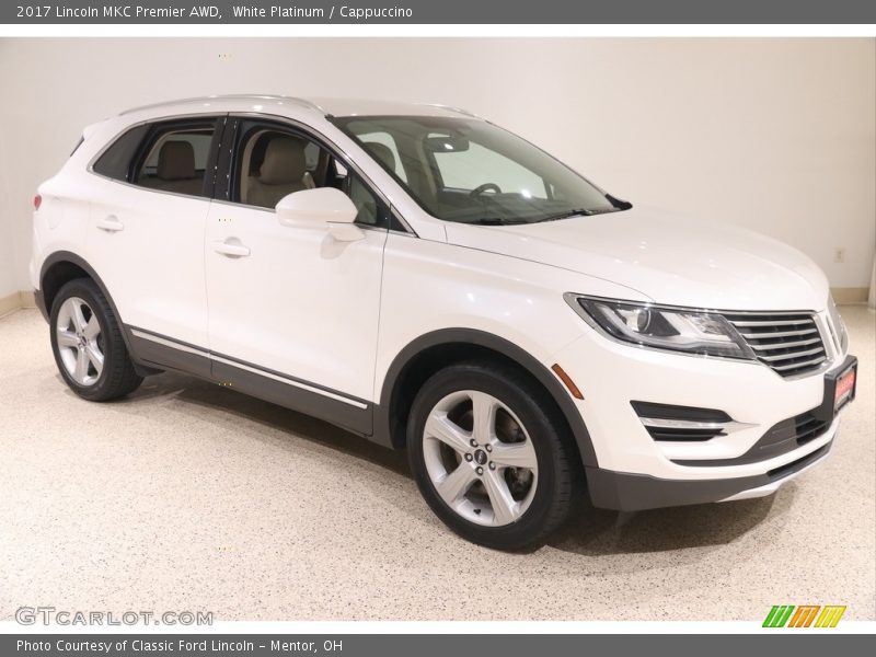 White Platinum / Cappuccino 2017 Lincoln MKC Premier AWD