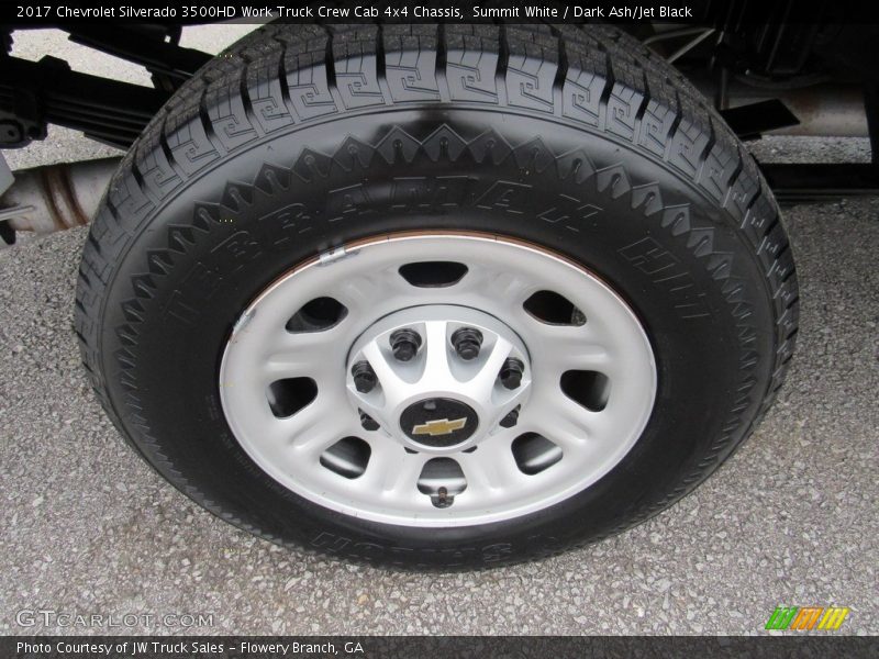 Summit White / Dark Ash/Jet Black 2017 Chevrolet Silverado 3500HD Work Truck Crew Cab 4x4 Chassis