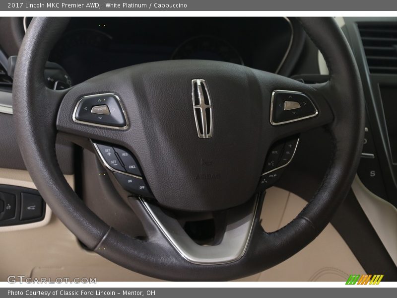 White Platinum / Cappuccino 2017 Lincoln MKC Premier AWD