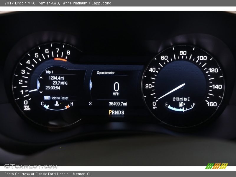 White Platinum / Cappuccino 2017 Lincoln MKC Premier AWD