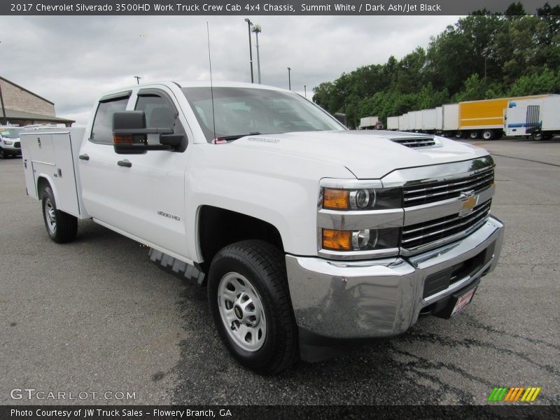 Summit White / Dark Ash/Jet Black 2017 Chevrolet Silverado 3500HD Work Truck Crew Cab 4x4 Chassis