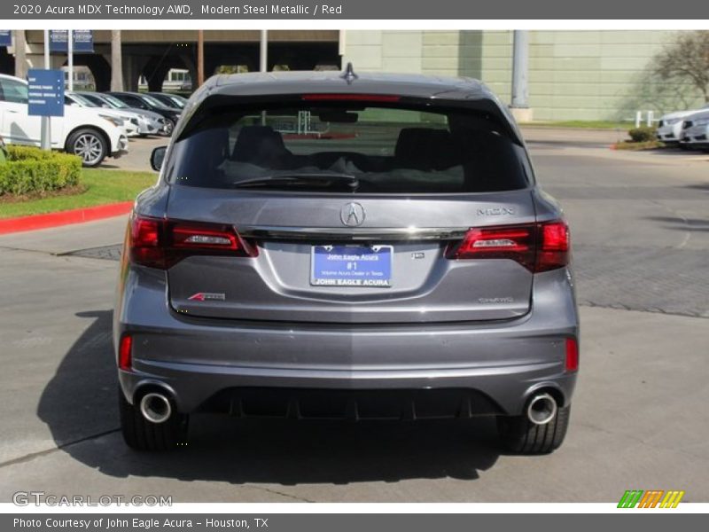 Modern Steel Metallic / Red 2020 Acura MDX Technology AWD