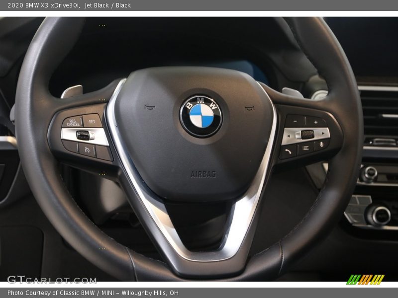 Jet Black / Black 2020 BMW X3 xDrive30i