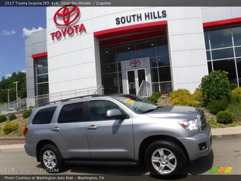 Silver Sky Metallic / Graphite 2017 Toyota Sequoia SR5 4x4