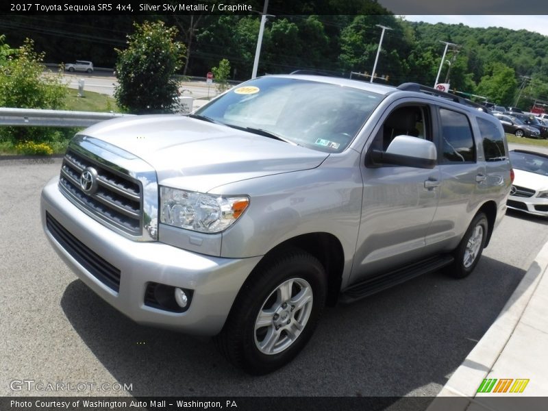 Silver Sky Metallic / Graphite 2017 Toyota Sequoia SR5 4x4