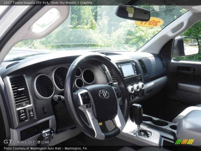 Silver Sky Metallic / Graphite 2017 Toyota Sequoia SR5 4x4