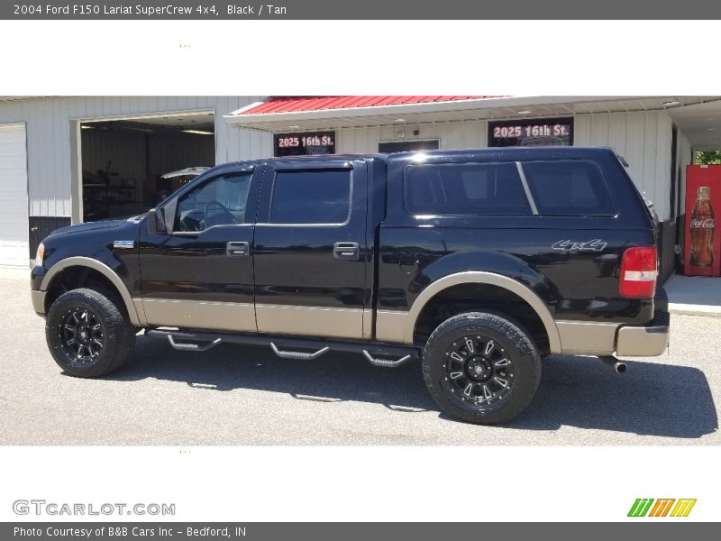 Black / Tan 2004 Ford F150 Lariat SuperCrew 4x4