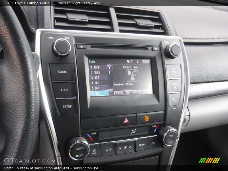 Parisian Night Pearl / Ash 2017 Toyota Camry Hybrid LE