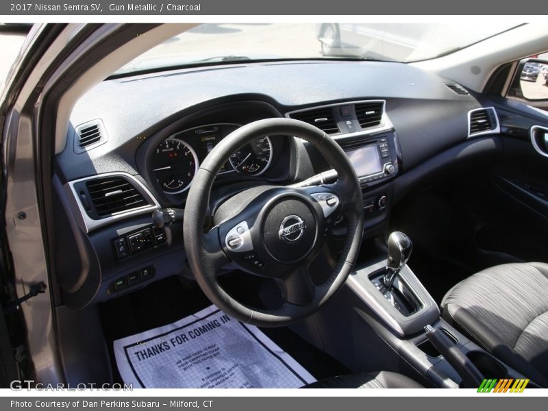 Gun Metallic / Charcoal 2017 Nissan Sentra SV