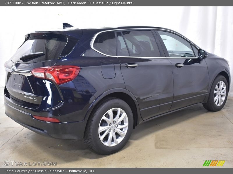 Dark Moon Blue Metallic / Light Neutral 2020 Buick Envision Preferred AWD