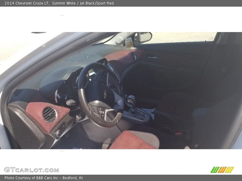 Summit White / Jet Black/Sport Red 2014 Chevrolet Cruze LT