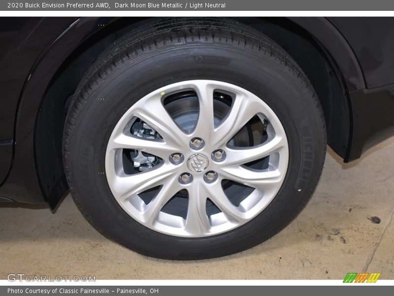 Dark Moon Blue Metallic / Light Neutral 2020 Buick Envision Preferred AWD