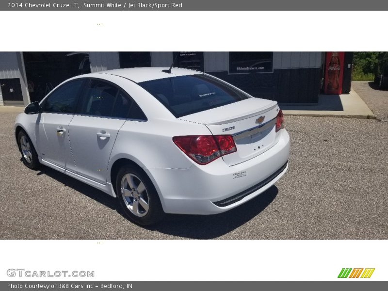 Summit White / Jet Black/Sport Red 2014 Chevrolet Cruze LT