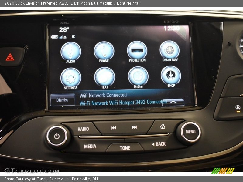Dark Moon Blue Metallic / Light Neutral 2020 Buick Envision Preferred AWD