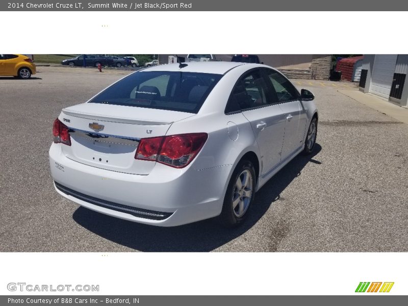 Summit White / Jet Black/Sport Red 2014 Chevrolet Cruze LT