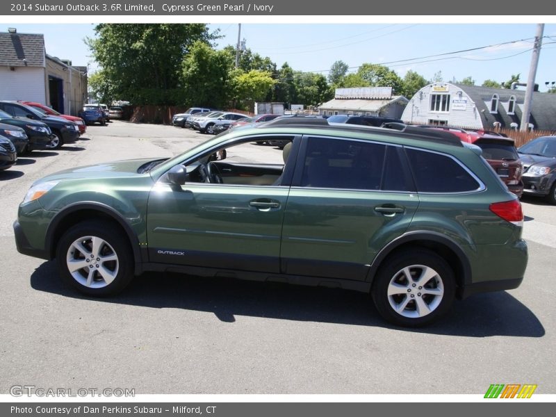 Cypress Green Pearl / Ivory 2014 Subaru Outback 3.6R Limited