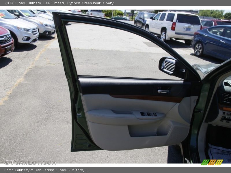Cypress Green Pearl / Ivory 2014 Subaru Outback 3.6R Limited