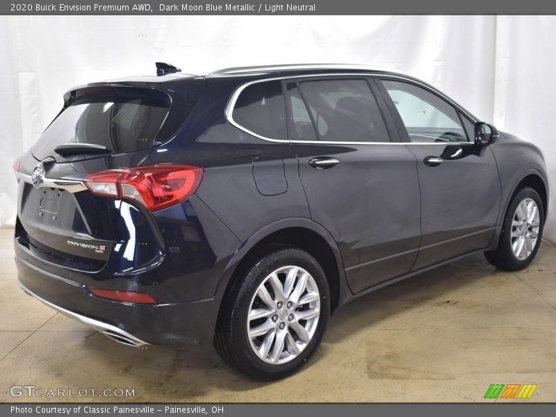 Dark Moon Blue Metallic / Light Neutral 2020 Buick Envision Premium AWD