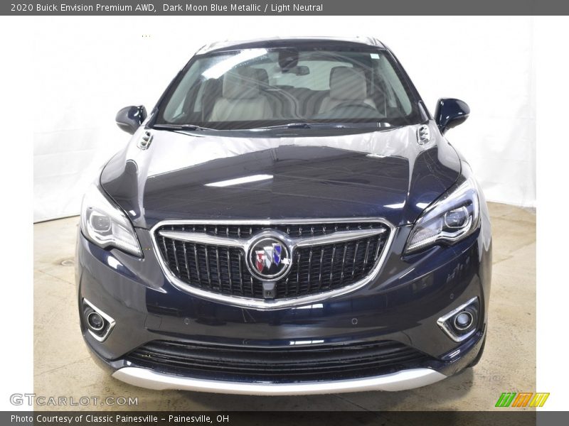 Dark Moon Blue Metallic / Light Neutral 2020 Buick Envision Premium AWD