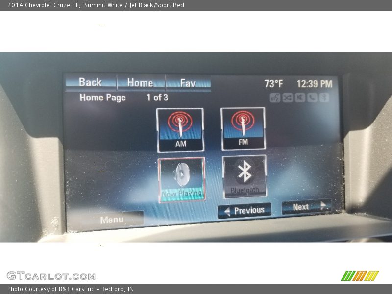 Summit White / Jet Black/Sport Red 2014 Chevrolet Cruze LT