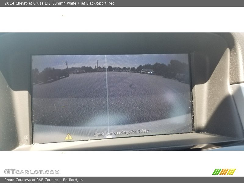 Summit White / Jet Black/Sport Red 2014 Chevrolet Cruze LT