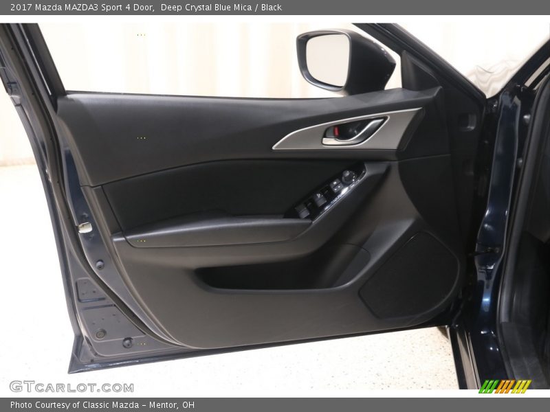 Deep Crystal Blue Mica / Black 2017 Mazda MAZDA3 Sport 4 Door