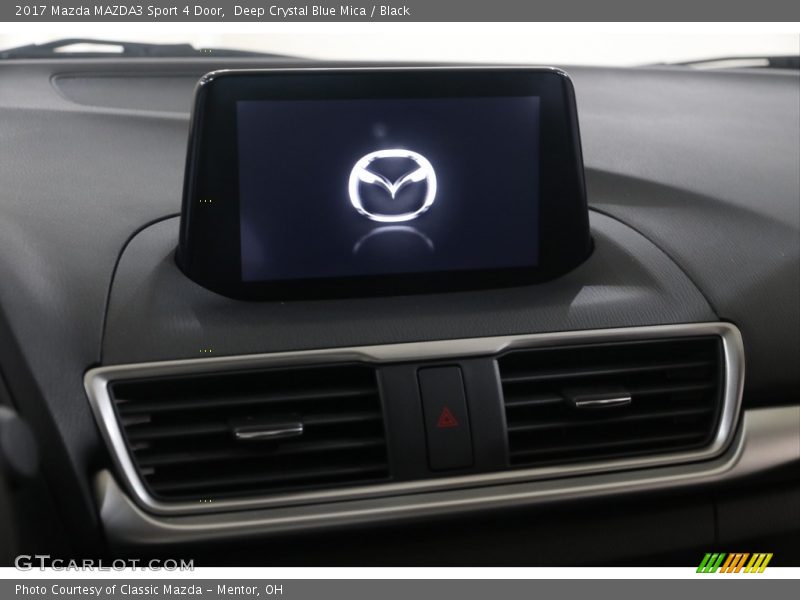 Deep Crystal Blue Mica / Black 2017 Mazda MAZDA3 Sport 4 Door