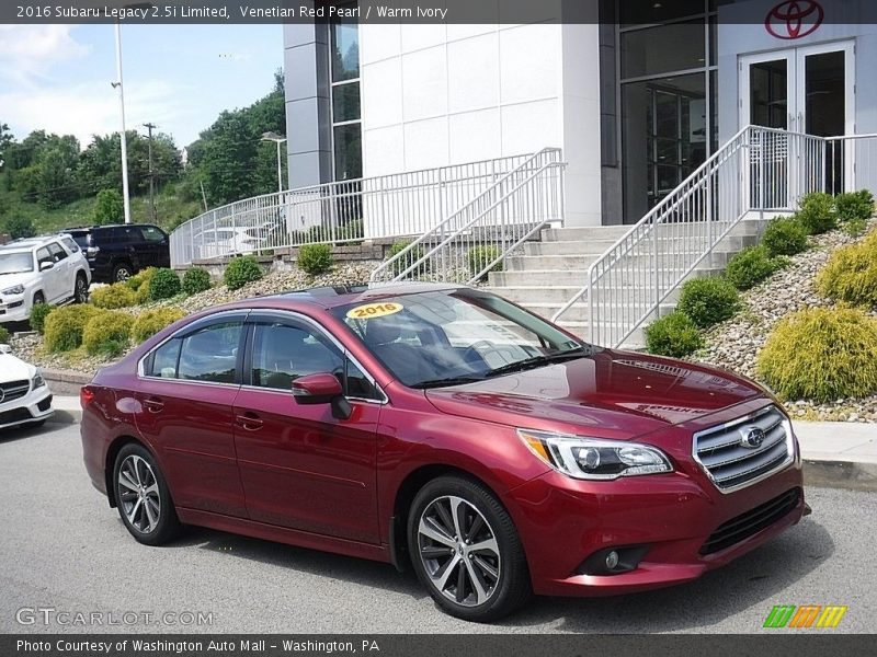 Venetian Red Pearl / Warm Ivory 2016 Subaru Legacy 2.5i Limited