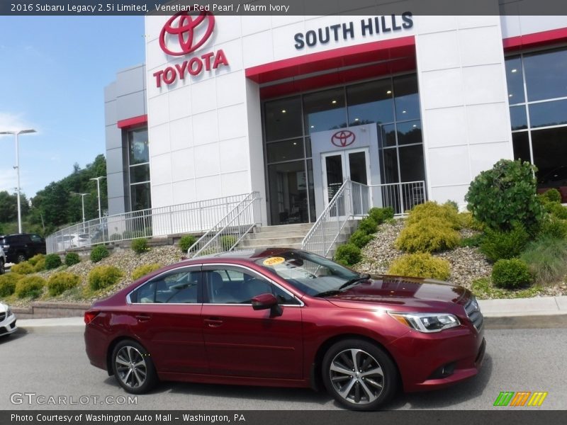 Venetian Red Pearl / Warm Ivory 2016 Subaru Legacy 2.5i Limited