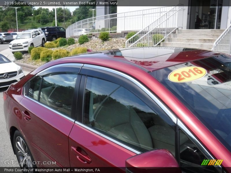 Venetian Red Pearl / Warm Ivory 2016 Subaru Legacy 2.5i Limited