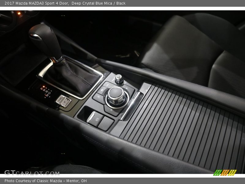 Deep Crystal Blue Mica / Black 2017 Mazda MAZDA3 Sport 4 Door