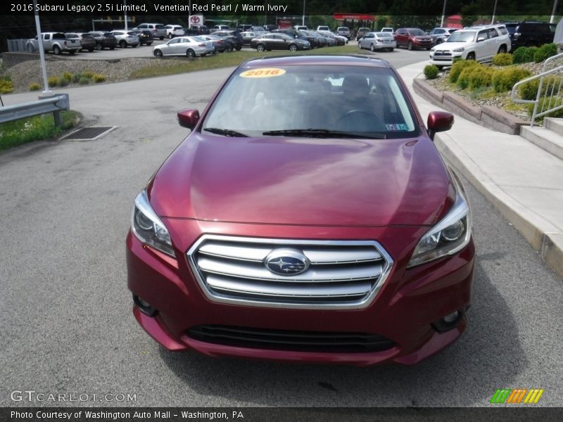 Venetian Red Pearl / Warm Ivory 2016 Subaru Legacy 2.5i Limited