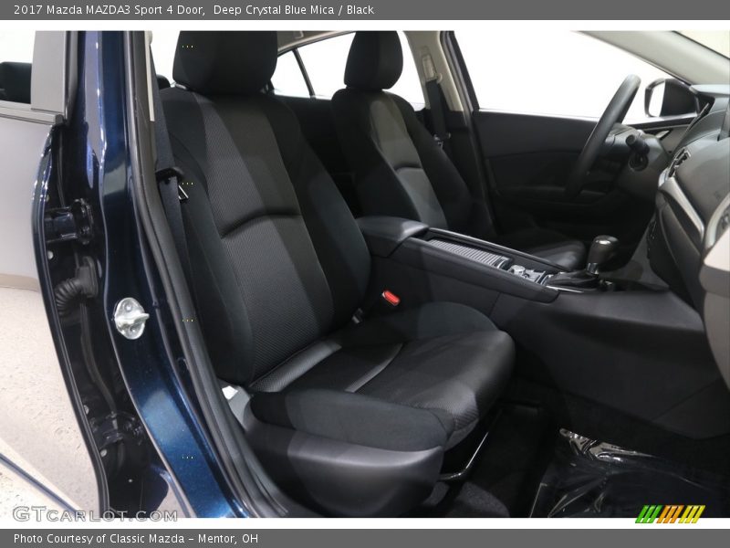 Deep Crystal Blue Mica / Black 2017 Mazda MAZDA3 Sport 4 Door