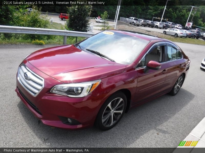 Venetian Red Pearl / Warm Ivory 2016 Subaru Legacy 2.5i Limited