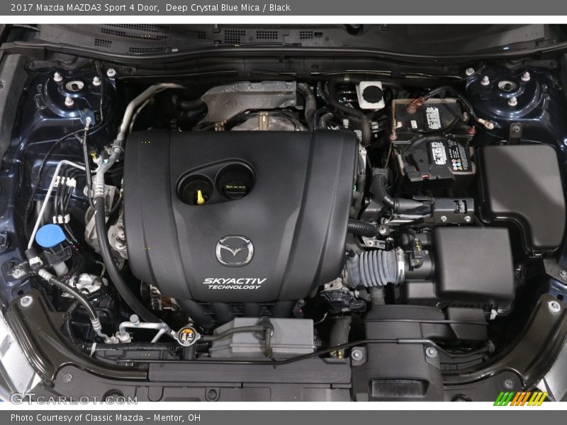 Deep Crystal Blue Mica / Black 2017 Mazda MAZDA3 Sport 4 Door