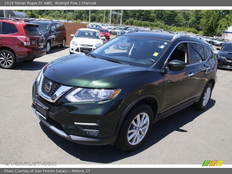 Midnight Pine / Charcoal 2019 Nissan Rogue SV AWD